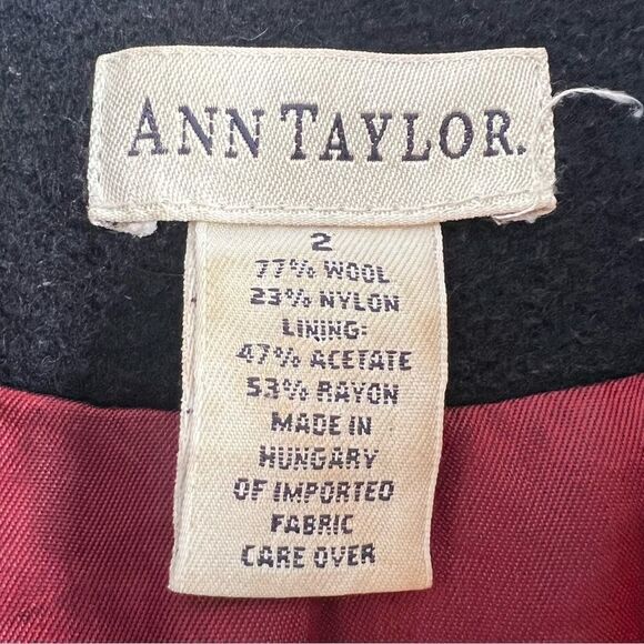 Ann Taylor Vintage Wool Ladies Coat Sz 2 - Picture 6 of 12